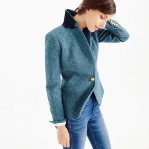 J. Crew Campbell Blazer in Blue Herringbone